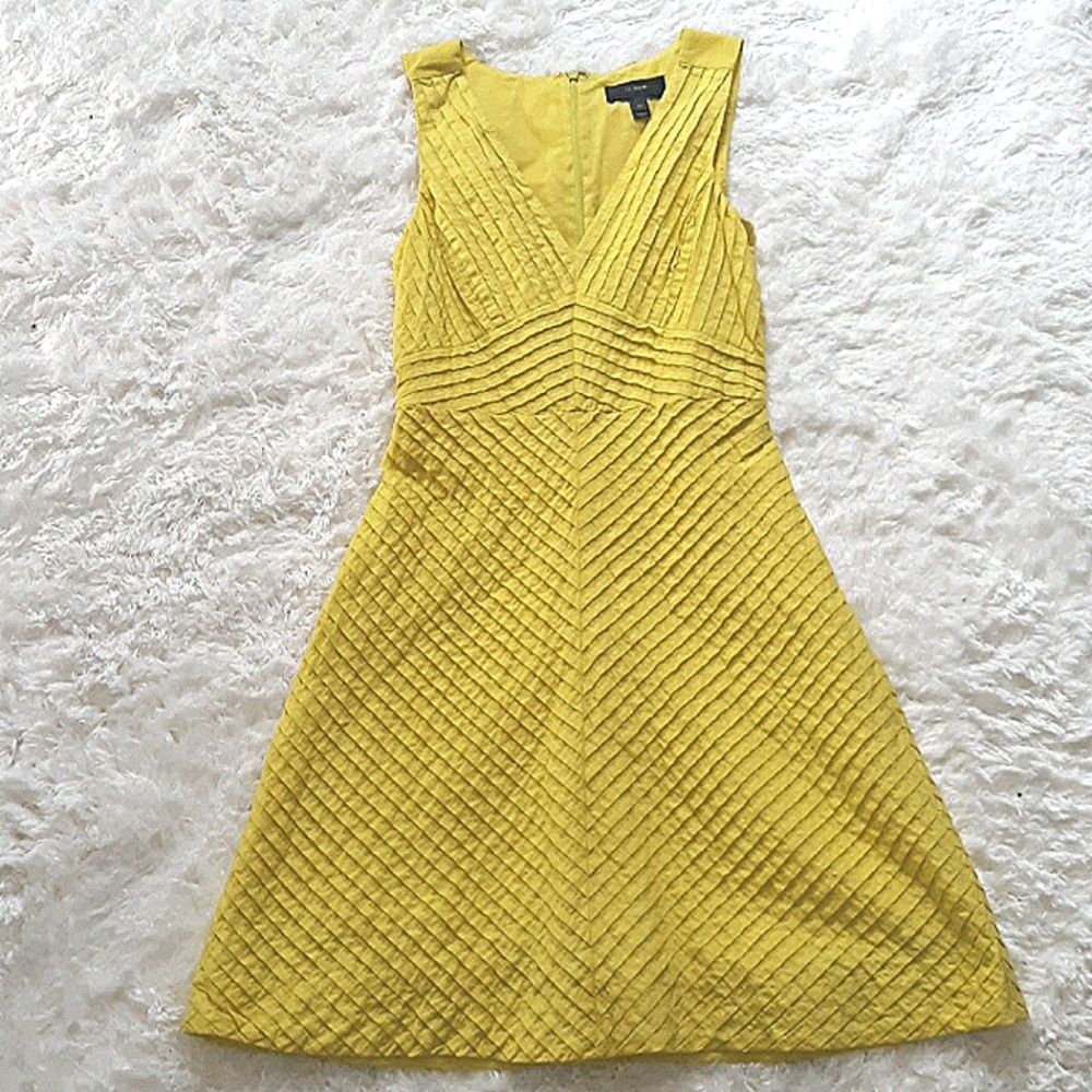 J. Crew A-line Dress | Chartreuse Yellow | 00